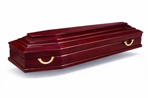 Гроб ГЛ‑2 Бордо, бордовый, недорогой