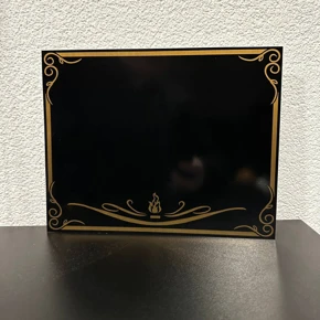 табличка черная ритуальная